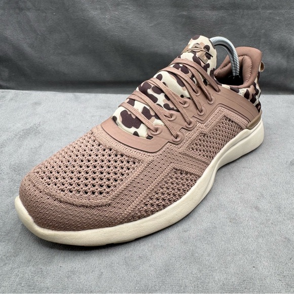 APL TechLoom Tracer Women’s 9 Beach Almond Leopard Lightweight Running Sneakers - Picture 5 of 14